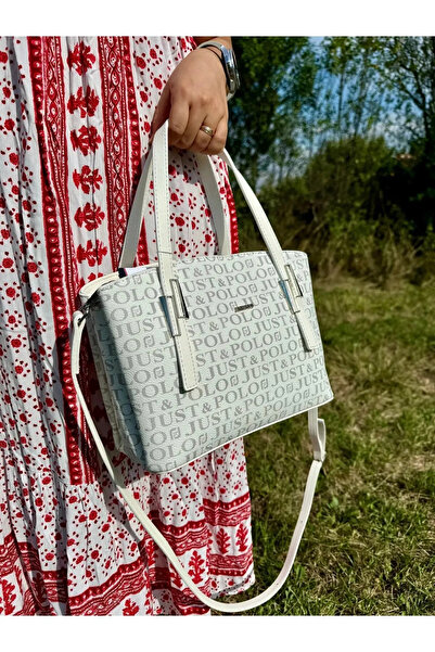 Just Polo Women's Print Patterned Medium Size Hand and Shoulder Bag