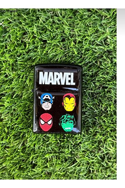 LİGHTER Marvel Benzinli Metal Çakmak Damla Sticker