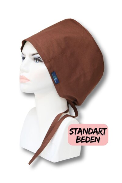 doktorbonem Коричневий одноколірний хірургічний капелюх - Капелюх для лікарів...