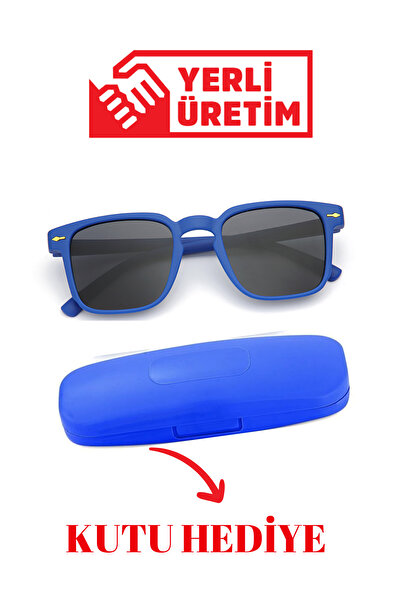 Zzla Square Children's Sunglasses with Uv400 Protection and Colorful Box Gift