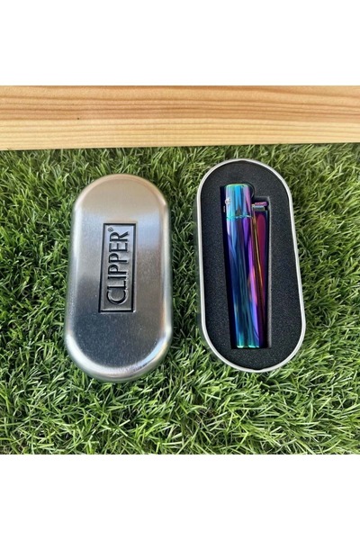 Clipper Parlak Gökkuşağı Taşlı Çakmak