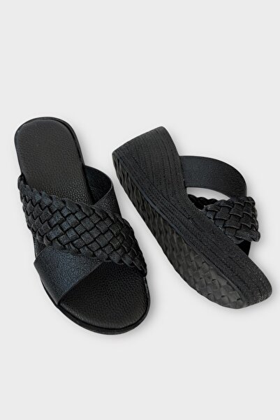 Liger Ανατομική Σόλα Μαλακή Άνετη Γυναικείες Παντόφλες ΜΑΥΡΟ