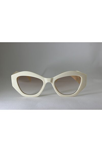 HOSBJERG Women's Uv Protected Beige Sunglasses