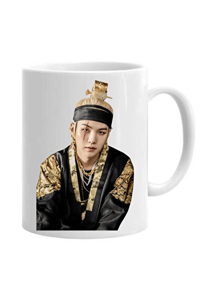 OEM Cana albă personalizată august d suga bts kpop, INOVATIX®. 330 ml