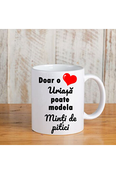 OEM Cana albă personalizată Doar o inimă uriașă poate modela mințile pitici, ...