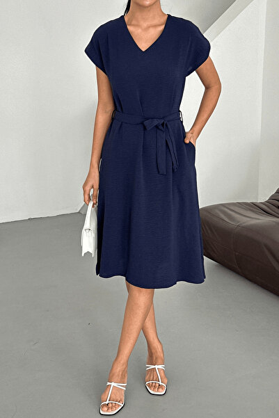 Paw Garage Γυναικείο φόρεμα με λαιμόκοψη σε σχήμα V σε βιολετί χρώμα της νέας σεζόν της καλοκαιρινής σεζόν