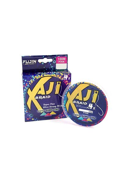 Fujin Aji Light 4X100M Game Braid - Pink Pe Ip Fishing Line 0.05mm