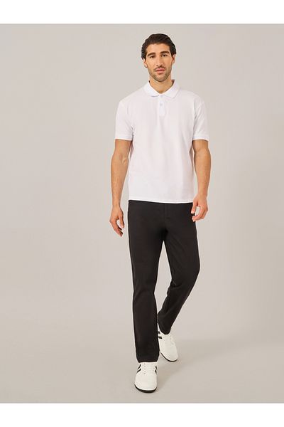 Styli Solid Short Sleeve Pique Relaxed Fit Polo
