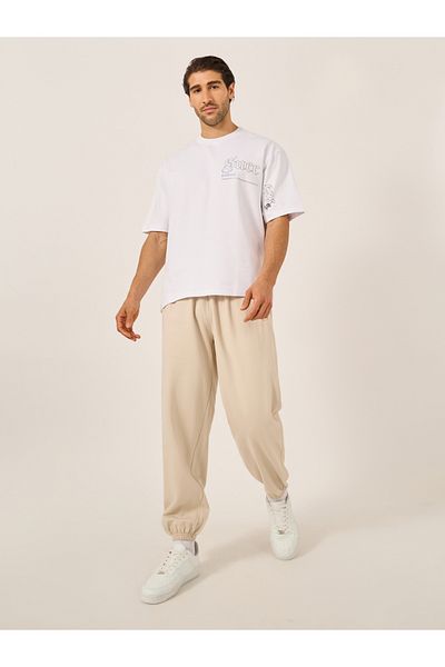 Styli Mid Rise Relaxed Fit Fleece Joggers