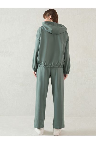 Femmella By Styli Solid Half Zip-Up Hoodie and Pants Co-Ords