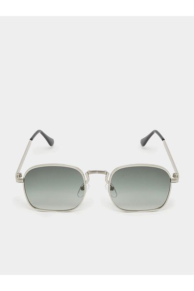 Styli Green Double Bridge Aviator Sunglasses