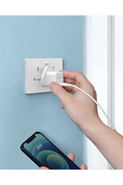 Anker أنكر شاحن جداري باوربورت lll مكعب 20 واط ابيض