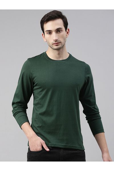 Bushirt By Styli Solid Long Sleeve Regular Fit T-Shirt