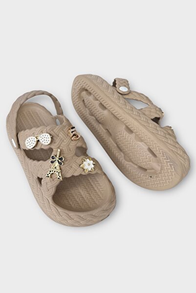 Liger Women's Lightweight Non-Slip Sole Stone Pool Beach Sea Slippers Sandals Mink
