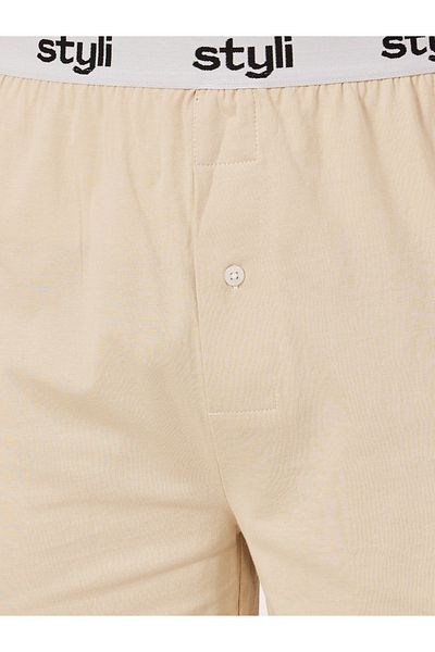 Styli Pack of 2 - Knitted Boxer With Elasticated Waistband