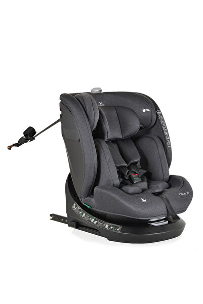 OEM Scaun auto copii cu Isofix rotativ 360 grade Cangaroo Draco Negru I-size, pozitie de somn, 40-150 cm