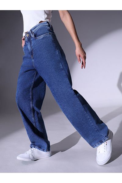 Hubberholme By Styli Low Rise Oversized Jeans