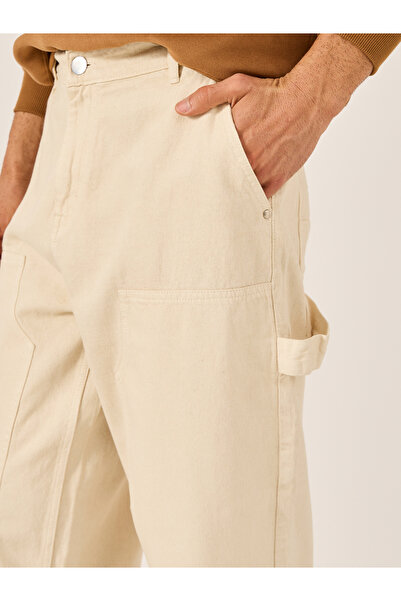 Styli Mid Rise Balloon Fit Jeans with Pockets