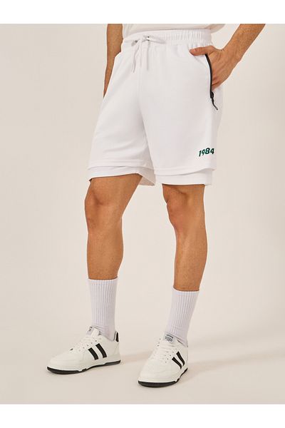 Styli Graphic Print 2in1 Shorts with Zipper Pockets