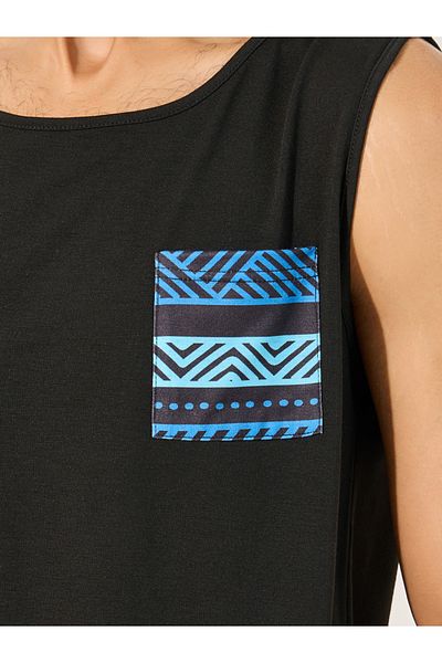 Styli Print Pocket Detail Tank and Shorts Pyjama Set