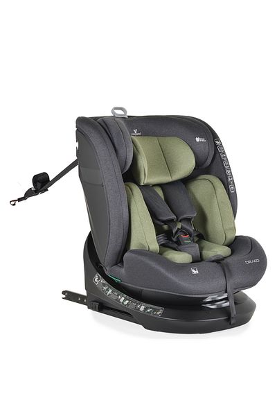 OEM Scaun auto copii cu Isofix rotativ 360 grade Cangaroo Draco Green I-size, pozitie de somn, 40-150 cm