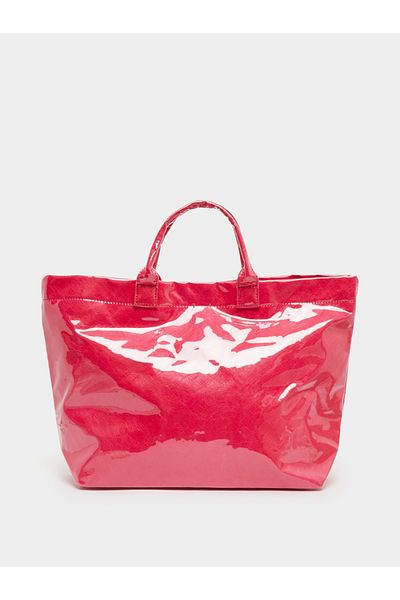 Styli Red Glossy Tote Bag