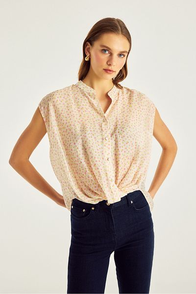Naramaxx Twist Detailed Front Shirt