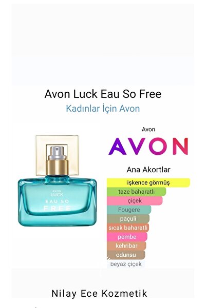 AVON Luck Eau So Free 30 ml EDP Kadın parfüm