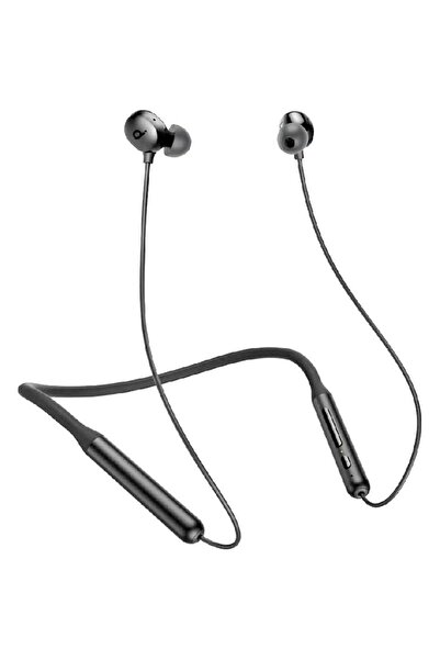 Soundcore سماعات رأس Life U2i بلوتوث للرقبة مع وقت تشغيل يصل إلى 24 ساعة، لون أسود