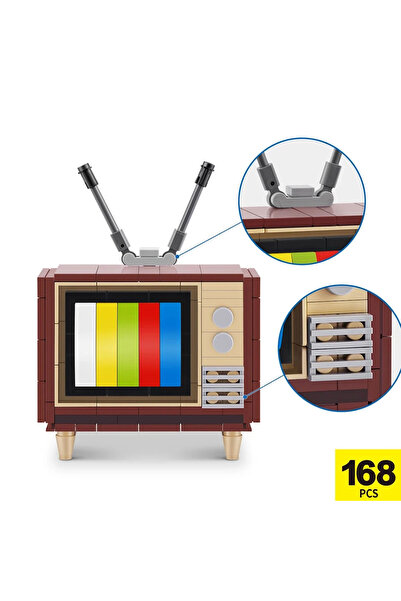 Fillikutum Zuru Max Retro Serisi Sürpriz Yapım Blokları Yapı Oyuncak Uyumlu Premium Oyuncak Set 1 Adet