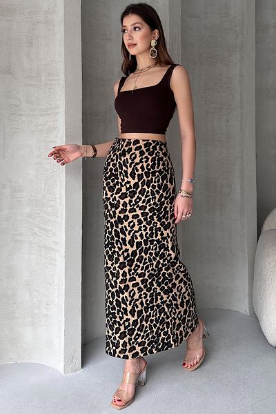 EYYE Μακριά μπούκλα μολύβι με σχέδιο Leopard