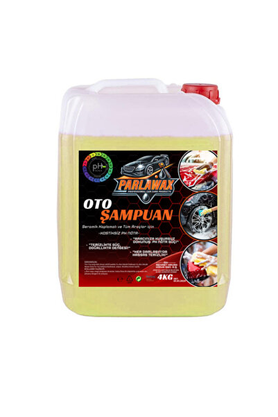 parlawax Ph Nötr Cilasız Oto Şampuanı 4Kg
