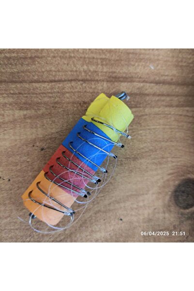 Aleylife El Yapımı Özel Eva Şamandıralı 10 Iğneli Kıbrıs Oltası ( 5 Adet )