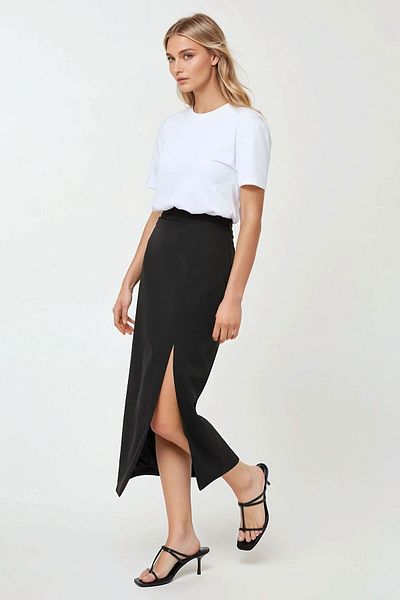 Hiccup Fusta Maxi Bodycon Slit