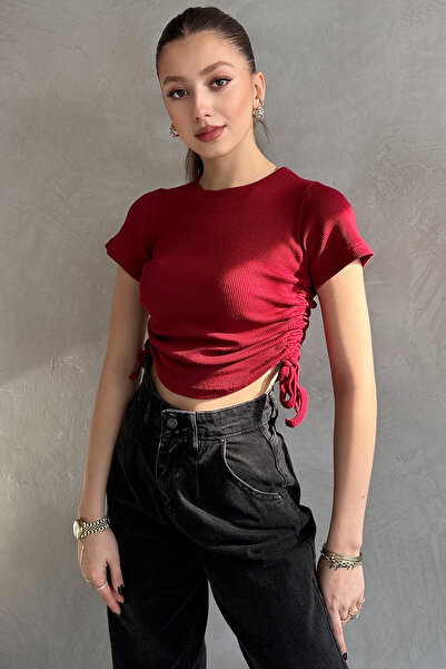 EYYE بلوزة بورجوندي مصعد بروتيل