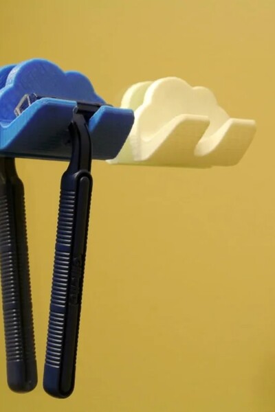 a life in games 2 Adet Tıraş Bıçağı Tutucu Bulut Banyo Düzenleyici - Banyo Ji...