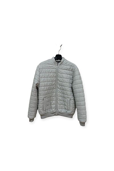 imoop design Erkek Kapitoneli Bomber Dik Yaka Örme Mont
