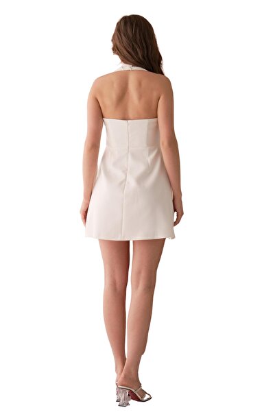 Moda Amore Strappy Square Neck Mini Graduation & Prom & Evening Dress