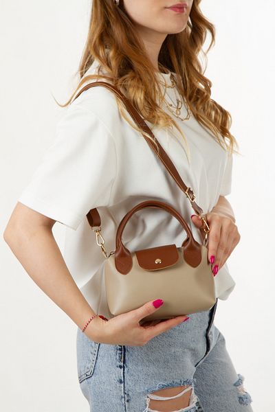 Adelina Bags Mini geantă de mână și de umăr cu curele încrucișate pentru femei 2 bucăți