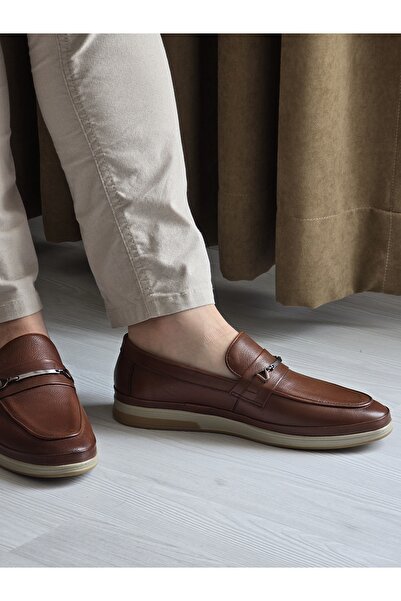 Melinta Shoes Melinta Men's Genuine Leather Tan Casual Shoes