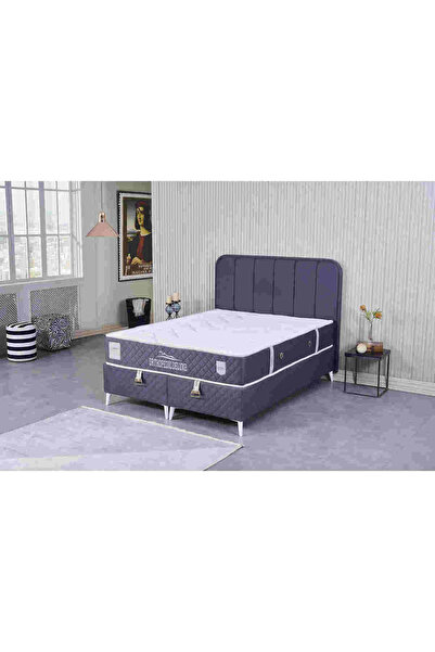 Velura Home & Living Orthopedic Deluxe Tek Kişilik Yatak Baza Başlık Seti - L...