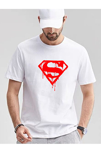 makiteks Štampano Superman Death muška unisex majica Oversize kroj okrugla kr...