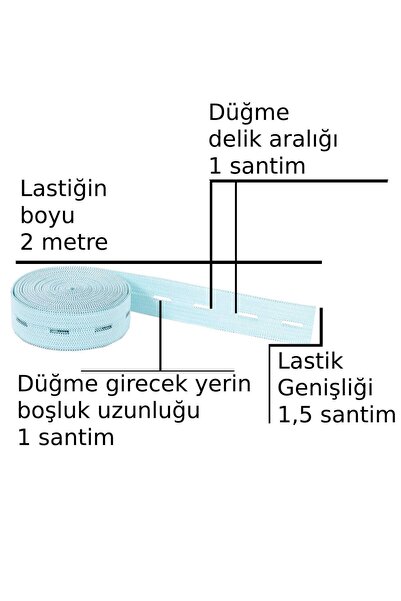 X-Perk Düğme Delikli İlikli lastik Çok Amaçlı Hobi Hamile Şapka Pantolon Elbi...