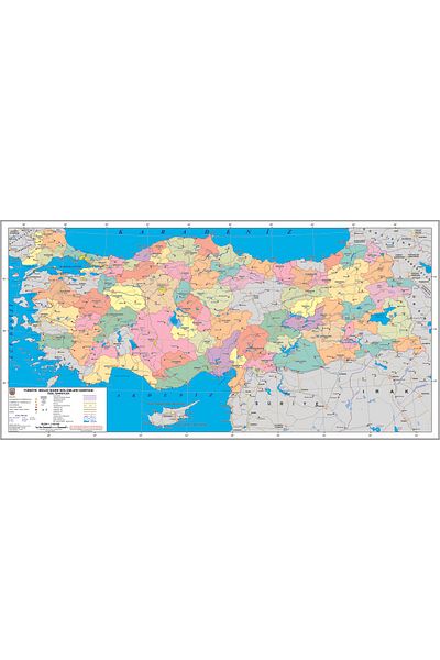 SIRADIŞI REKLAM Provincial and County Details of Türki̇Ye Province 80*40 cm Canvas Printing