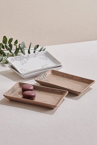 Paşabahçe Ceramic 4-Piece Plate Set 13X20 cm