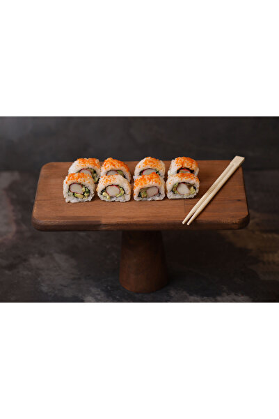 Rabo Craft Rectangular Natural Wooden Cake Stand, Wooden Footed Cake Stand, Presentation Stand, Cheese Plate