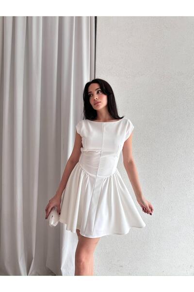 Mooi Butik Lime Mini Dress 3400 - White