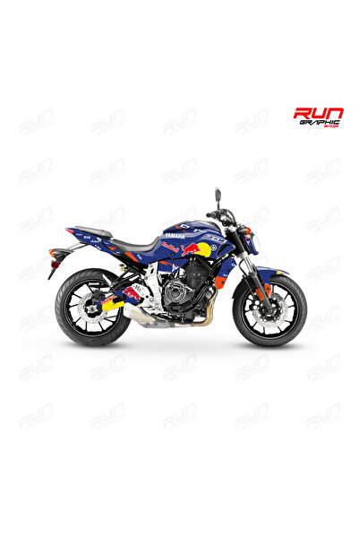 Run Grafik Shop YAMAHA 2014-17 MT 07 REDBUL GRAPHİC KİT STİCKER SET