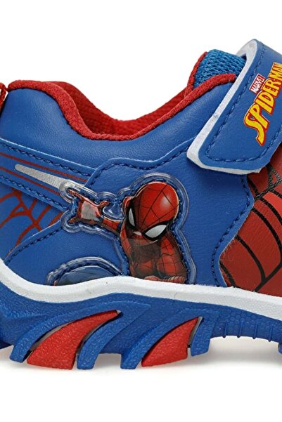 Kids Club Shoes Spiderman Masko Ortopedik Işıklı Çocuk Spor Ayakkabı MAVİ