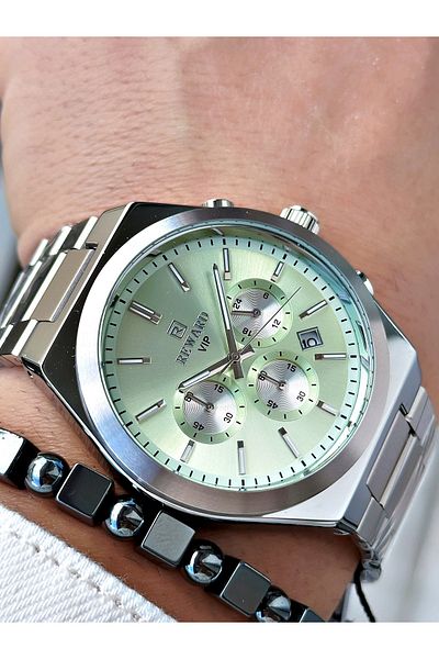 Reward Silver Color Functions Active Steel Strap Men's Wristwatch + BRACELET